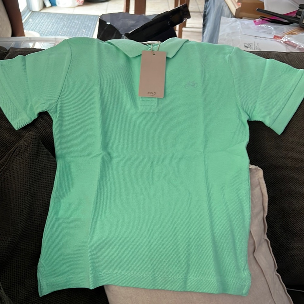MANGO 100% cotton polo shirt